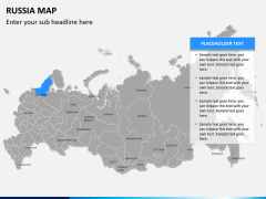 Russia map PPT slide 7