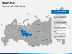 Russia map PPT slide 9