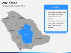 Saudi arabia map PPT slide 9