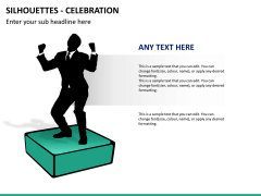Silhouettes celebration PPT slide 4