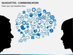 Silhouettes communication PPT slide 2