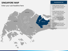 Singapore map PPT slide 11