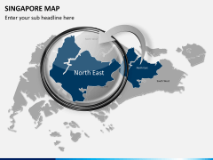 Singapore map PPT slide 13