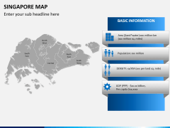 Singapore map PPT slide 15