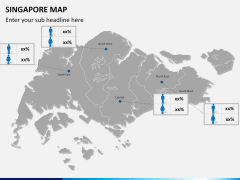 Singapore map PPT slide 16