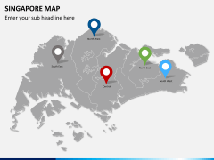 Singapore map PPT slide 4
