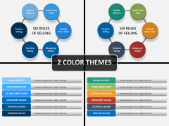 Six roles of selling PPT cover slide