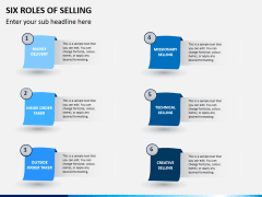 Six roles of selling PPT slide 1