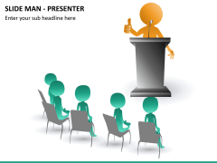 Slide man presenter PPT slide 3
