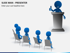 Slide man presenter PPT slide 1