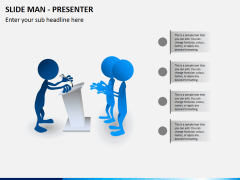 Slide man presenter PPT slide 2