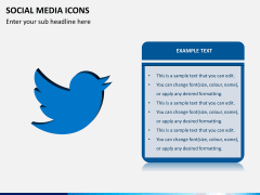 Social media icons PPT slide 5