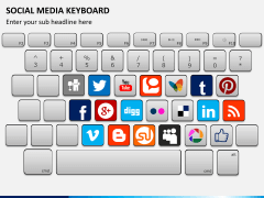 Social media keyboard PPT slide 2