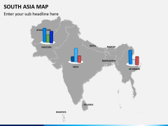 South asia map PPT slide 12
