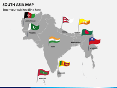 South asia map PPT slide 3