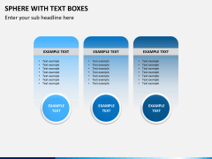 Sphere with text boxes PPT slide 8