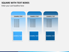Square with text boxes PPT slide 6