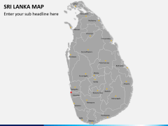 Sri lanka map PPT slide 1