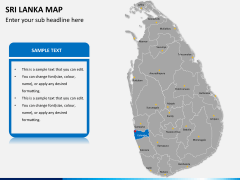 Sri lanka map PPT slide 10