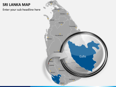 Sri lanka map PPT slide 13