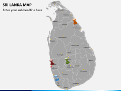 Sri lanka map PPT slide 2