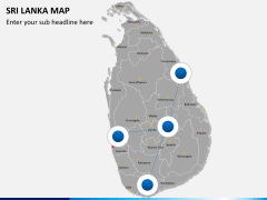Sri lanka map PPT slide 3