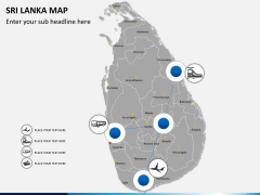 Sri lanka map PPT slide 4