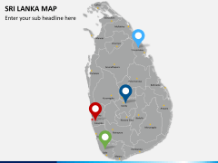 Sri lanka map PPT slide 5