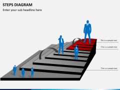 Steps diagram PPT slide 10