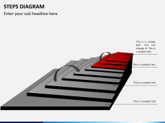 Steps diagram PPT slide 11