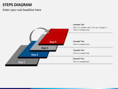 Steps diagram PPT slide 2