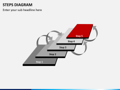 Steps diagram PPT slide 3
