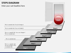  Steps diagram PPT slide 4