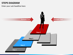 Steps diagram PPT slide 6