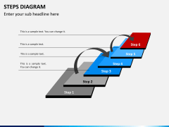 Steps diagram PPT slide 7