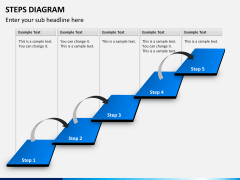 Steps diagram PPT slide 9