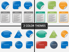 Sticker shapes PPT cover slide 