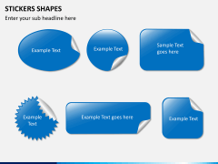 Sticker shapes PPT slide 1