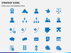 Strategy icons PPT slide 3