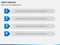 Swot analysis PPT slide 9