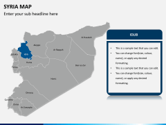 Syria map PPT slide 10