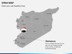 Syria map PPT slide 14
