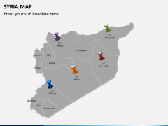 Syria map PPT slide 4