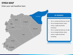 Syria map PPT slide 8