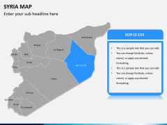 Syria map PPT slide 9