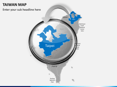 Taiwan map PPT slide 14