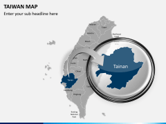 Taiwan map PPT slide 16