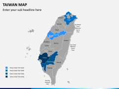 Taiwan map PPT slide 8