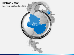 Thailand map PPT slide 12