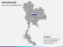 Thailand map PPT slide 18